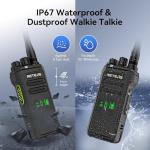 Retevis NR30D DMR Two Way Radio,Compatible with Motorola R2 CP100D CP200D 2 Way Radio,Professional Walkie Talkie Long Range,IP67 Waterproof,Noise Canceling,Hidden Display,for School Government(2 Pack)