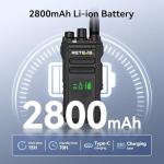 Retevis NR30D DMR Two Way Radio,Compatible with Motorola R2 CP100D CP200D 2 Way Radio,Professional Walkie Talkie Long Range,IP67 Waterproof,Noise Canceling,Hidden Display,for School Government(2 Pack)