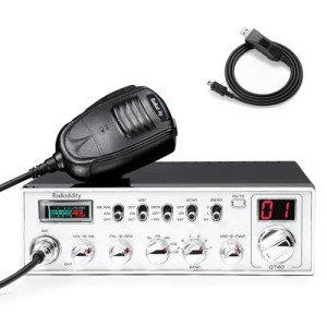 Radioddity QT40 10 Meter SSB Ham Radio, Digital Noise Reduction 40W High Power Amateur Radio with NOAA Alert, AM/FM/PA Mobile Transceiver with CTCSS/DCS, USB Programming Cable, Perfect for Truck