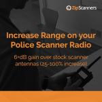 Antenna for Police Scanner Radios | 920S Remtronix | SMA End Type | 400-480MHz & 700~900 MHz UHF Digital, Analog & Trunked Frequencies | 9" Flexible Whip | Increase Reception 25-100%