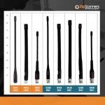 Antenna for Police Scanner Radios | 920S Remtronix | SMA End Type | 400-480MHz & 700~900 MHz UHF Digital, Analog & Trunked Frequencies | 9" Flexible Whip | Increase Reception 25-100%