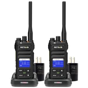 Retevis NR30S GMRS Long Range 2 Way Radio,IP67 Waterproof Two Way Radio,High Output,Professional Walkie Talkies for Emergency,Noise Canceling,2800mAh,NOAA,Group Call,for Off-Road Hunting (2 Pack)