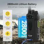 Retevis NR30S GMRS Long Range 2 Way Radio,IP67 Waterproof Two Way Radio,High Output,Professional Walkie Talkies for Emergency,Noise Canceling,2800mAh,NOAA,Group Call,for Off-Road Hunting (2 Pack)