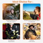 Tigrett Outdoors SMC Push-to-Talk Cable w/ 3.5mm Audio Cable Adapter for Kenwood K1 Radios Including Baofeng UV5R - PTT for Electronic Earmuffs - Hook and Loop Upgrade for Plate Carriers