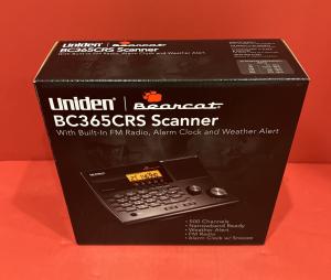 Uniden BC365CRS 500 Channel Police Scanner w/Weather Alert FM Radio Alarm Clock