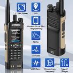 Digital Handheld Radio Scanner Fire Police VHF FM EMS Ham 2 Way Transceiver Dual