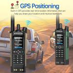 Digital Handheld Radio Scanner Fire Police VHF FM EMS Ham 2 Way Transceiver Dual