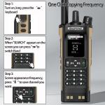 Digital Handheld Radio Scanner Fire Police VHF FM EMS Ham 2 Way Transceiver Dual