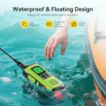 Retevis EZTalk 4S Waterproof Two Way Radio, IP68 Floating Walkie Talkies for Adults, NOAA, Emergency Alarm, Type-C Charging, Rechargeable Handheld GMRS Radio for Kayaking, Fishing, Rafting, Boating