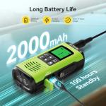 Retevis EZTalk 4S Waterproof Two Way Radio, IP68 Floating Walkie Talkies for Adults, NOAA, Emergency Alarm, Type-C Charging, Rechargeable Handheld GMRS Radio for Kayaking, Fishing, Rafting, Boating