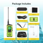 Retevis EZTalk 4S Waterproof Two Way Radio, IP68 Floating Walkie Talkies for Adults, NOAA, Emergency Alarm, Type-C Charging, Rechargeable Handheld GMRS Radio for Kayaking, Fishing, Rafting, Boating