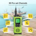 Retevis EZTalk 4S Waterproof Two Way Radio, IP68 Floating Walkie Talkies for Adults, NOAA, Emergency Alarm, Type-C Charging, Rechargeable Handheld GMRS Radio for Kayaking, Fishing, Rafting, Boating