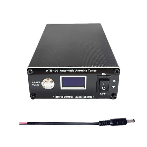 ATU-100 EXT Antenna Tuner for Ham Radio, GOOZEEZOO V3.2 1.8-55MHz Automatic Antenna Tuner for Ham Radio Enthusiasts, Low SWR on All Bands Great for POTA/SOTA/DX