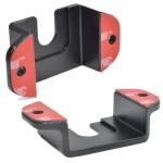 HYS Universal Ham CB Radio/All HT’s Microphone Hanger with Belt Clip/Universal Round Knob, Walkie Talkies/Marine Radio Back Belt Clip Holder Mount for Anytone Midland Icom Kenwood Yaesu (Black-4pcs)