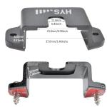 HYS Universal Ham CB Radio/All HT’s Microphone Hanger with Belt Clip/Universal Round Knob, Walkie Talkies/Marine Radio Back Belt Clip Holder Mount for Anytone Midland Icom Kenwood Yaesu (Black-4pcs)