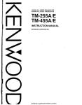 Kenwood TM-255-A Transceiver Owners Instruction Manual