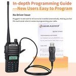 BaoFeng Radio BaoFeng UV-82 Ham Radio 144-148/420-450Mhz 2 Way Radio with FTDI Programming Cable Long Range Dual Band Two-Way Radio Walkie Talkie (5 Pack-Black)