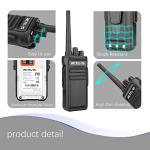 Retevis RB23 IP67 Waterproof Walkie Talkie GMRS Two-Way Radio Long Range,with Earpiece,1800mAh, 6-Way Multi-Bank Charger,Rugged,Heavy Duty 2 Way Radio for Agricultura Farm Construction (6 Pack)
