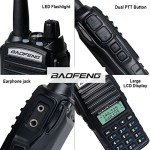 BaoFeng Radio BaoFeng UV-82 Ham Radio 144-148/420-450Mhz 2 Way Radio with FTDI Programming Cable Long Range Dual Band Two-Way Radio Walkie Talkie (5 Pack-Black)