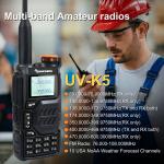 Quansheng UV K5 Walkie Talkie Encrypt 50-599Mhz DTMF Repeater USB C HAM Radio US