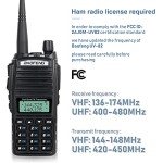 BaoFeng Radio BaoFeng UV-82 Ham Radio 144-148/420-450Mhz 2 Way Radio with FTDI Programming Cable Long Range Dual Band Two-Way Radio Walkie Talkie (5 Pack-Black)
