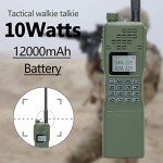 Baofeng Radio AR-152 Ham Radio Handheld 10W Long Range Rechargeable Military Grade Upgrade UV-5R Two Way Radio with Tactical Antenna and Programming Cable walkie talkies Full Set(2 Pack)