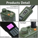 Baofeng Radio AR-152 Ham Radio Handheld 10W Long Range Rechargeable Military Grade Upgrade UV-5R Two Way Radio with Tactical Antenna and Programming Cable walkie talkies Full Set(2 Pack)