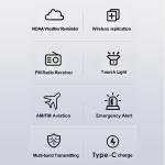 Quansheng UV-K6 NOAA Weather Alert 5W Air Band Wireless Frequency Radio