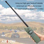 Baofeng Radio AR-152 Ham Radio Handheld 10W Long Range Rechargeable Military Grade Upgrade UV-5R Two Way Radio with Tactical Antenna and Programming Cable walkie talkies Full Set(2 Pack)