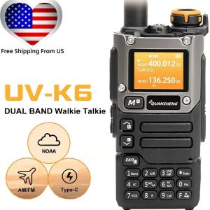Quansheng UV-K6 NOAA Weather Alert 5W Air Band Wireless Frequency Radio UV-K5(8)