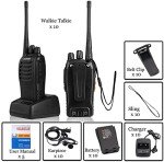 Baofeng Walkie Talkies Two-Way Radios bf-888s for Adults Long Range Rechargeable Communicator Handheld Professional UHF Interphone 10 Pack Walky Talky Set with Earpiece,Li-ion Battery and Charger