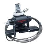 Diamond Antenna K400-3/8C Trunk/Hatchback Mount – 6.5 ft RG316 Coax, 3/8"-24 Thread, No-Drill Installation, Adjustable Lip Mount