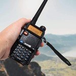 6 Pack Baofeng GT-5R Ham Radio Handheld, FCC Compliant Dual Band Two Way Radio, Long Range Rechargeable Walkie Talkies for Adults with Six-Way Charger & Programming Cable (Black)