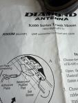 DIAMOND ANTENNA K600M MOUNT AND CABLE RG188A/U 5D-FV 5mm (used)