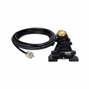 Comet CP-5NMO Mobile Antenna Adjustable Lip Mount with 16 ft Coax Cable NMO Connector Heavy-Duty Trunk or Hatch Mount for VHF UHF Mobile Radios and Scanners