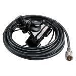 Comet CP-5M Universal RS-730 Adjustable Lip Mount with Pre-Installed Coax Cable for Mobile Antennas NMO and SO-239 Compatible Durable Vehicle Radio Antenna Mounting Solution