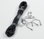 Comet DS-150S Wideband Discone Base Scanner Antenna 75 to 1500 MHz for VHF UHF Amateur Radio and Monitoring Flexible Stainless Steel Omni Directional Indoor Outdoor Installation