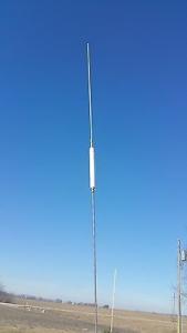 Vintage Hustler HQ-27 White Center Loaded CB Antenna 55 Inches Long