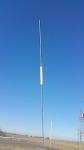 Vintage Hustler HQ-27 White Center Loaded CB Antenna 55 Inches Long