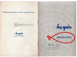Hy Gain CB Ham Radio Antenna Brochure Ad Promo Catalog 1950 VTG Fun Pics