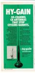 1977 Vintage Print Ad Hy-Gain 40-Channel CB Antennas Stop Citizens Bandits 424