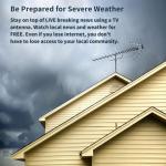 Antennas Direct Goliath Unidirectional Long-Range UHF Attic Outdoor HDTV Antenna, 70+ Mile Range, UHD 4K 8K, NEXTGEN TV – w/Mounting Hardware