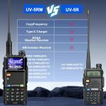 BAOFENG 5RM Ham Radio 10W Long Range Handheld NOAA Weather Receiver 2500mAh Battery UV-5RM Radio with Programming Cable,Speaker Mic,Tactical Antenna,Type-C Charging,2Pack