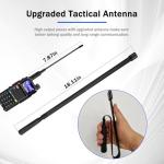 BAOFENG 5RM Ham Radio 10W Long Range Handheld NOAA Weather Receiver 2500mAh Battery UV-5RM Radio with Programming Cable,Speaker Mic,Tactical Antenna,Type-C Charging,2Pack