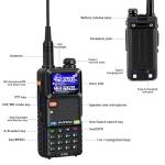 BAOFENG 5RM Ham Radio 10W Long Range Handheld NOAA Weather Receiver 2500mAh Battery UV-5RM Radio with Programming Cable,Speaker Mic,Tactical Antenna,Type-C Charging,2Pack