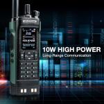 BAOFENG DM-32UV 10W DMR Radio with GPS & Digital APRS, Tier II Dual Band Ham Handheld Radio with UHF VHF Aviation FM Receiver, NOAA Alert, 4000 Channels, USB-C Rechargeable, Extra Case Holder