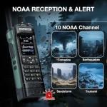 BAOFENG DM-32UV 10W DMR Radio with GPS & Digital APRS, Tier II Dual Band Ham Handheld Radio with UHF VHF Aviation FM Receiver, NOAA Alert, 4000 Channels, USB-C Rechargeable, Extra Case Holder