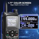 BAOFENG UV-28 Plus Ham Radio Handheld with GPS & APP Programming, 10W Long Range Dual Band Two Way Radio, FM Aviation NOAA Receiver, Frequency Copy, 1000CHs 【Dual 2200mAh Batteries+Speaker Mic】