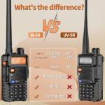 Baofeng M-5R 8W Multi Band Ham Radio Walkie Talkie VHF UHF AM FM Aviation Band