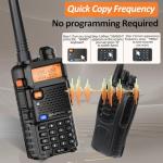 Baofeng M-5R 8W Multi Band Ham Radio Walkie Talkie VHF UHF AM FM Aviation Band